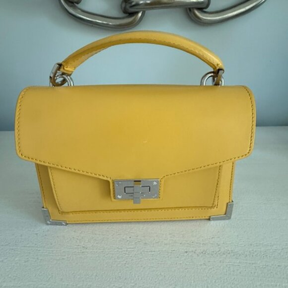 The Kooples Emily Leather Bag in Yellow - Picture 4 of 12